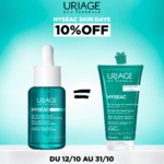 Uriage Hyséac Sérum Peau Neuve 30 ml – Soin Rénovateur et Perfecteur de Peau = Hyséac Gel Nettoyant 50 ml Offert
