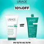 Uriage hyseac fluid spf50 50ml = gel nettoyant 50ml offert